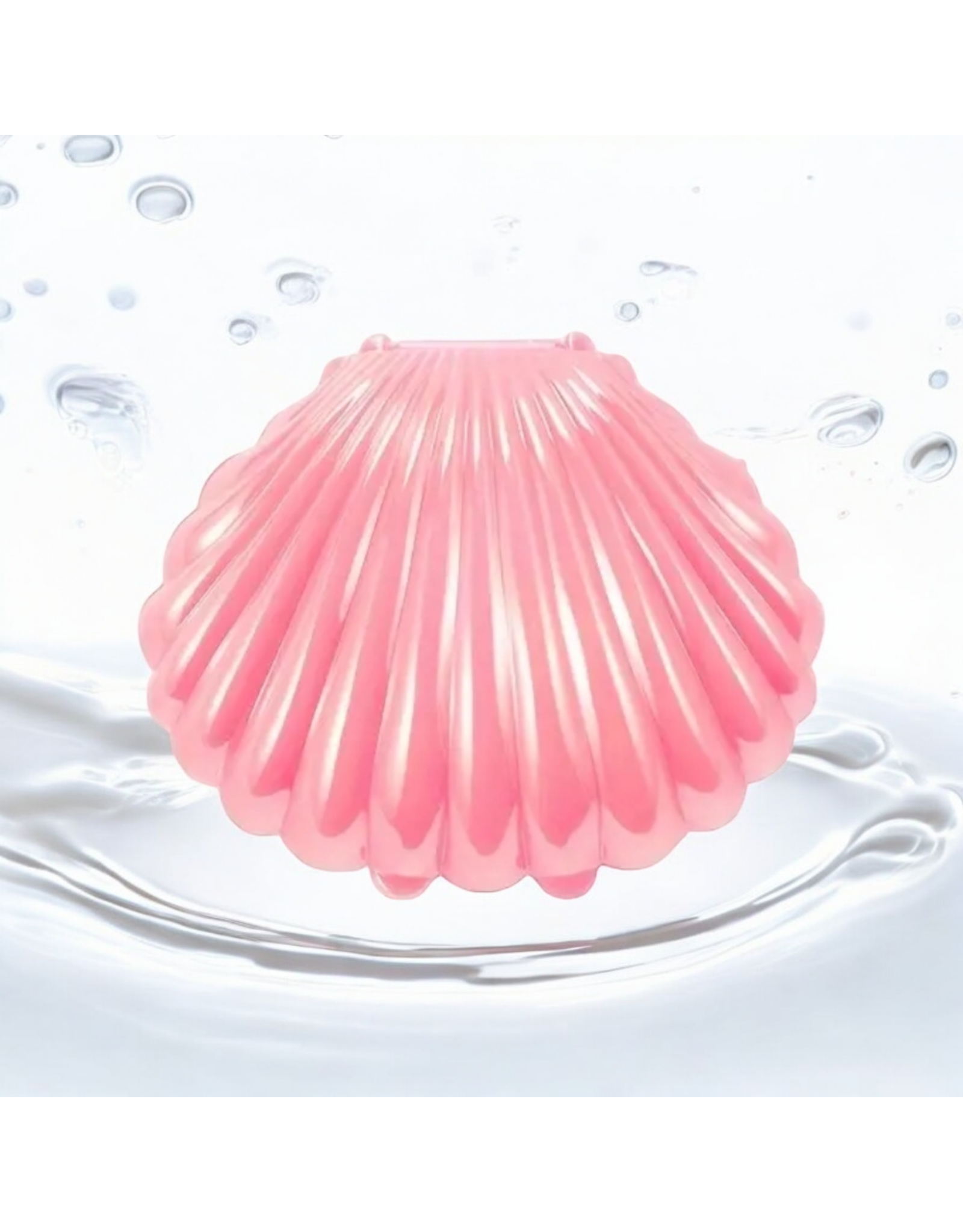 Schelp (roze) gevuld met 7 badparels- De perfecte badaccessoire