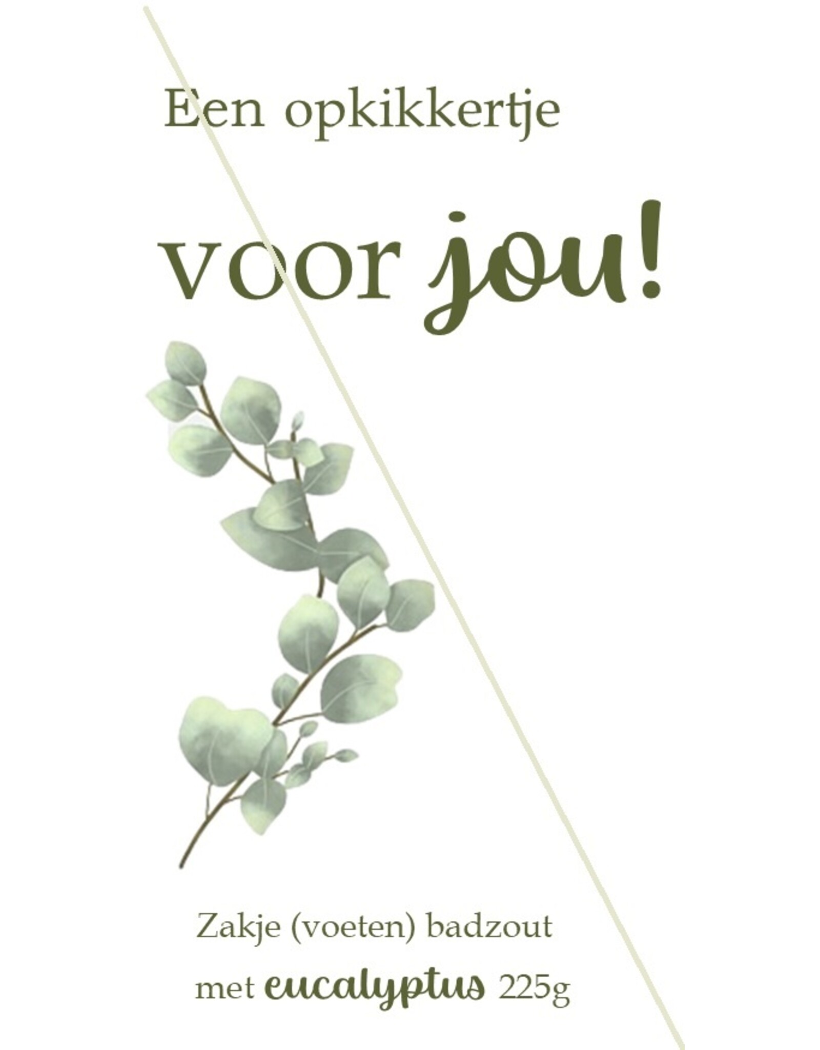 Body & Soap Sachet of (foot) bath salt Eucalyptus - pick-me-up