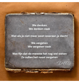 Body & Soap Tegel denken (gedicht)