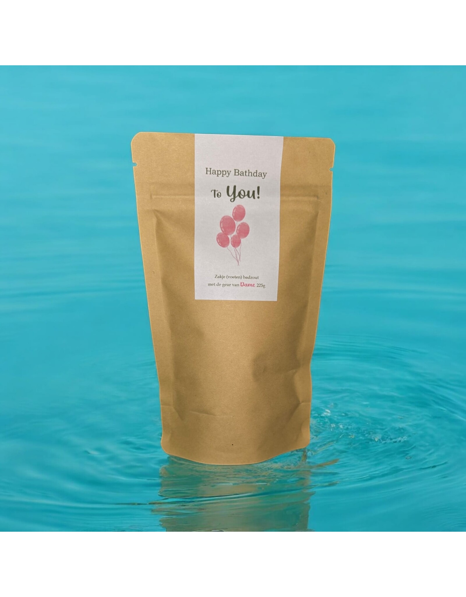 Body & Soap Zakje (voeten) badzout Happy Bathday - verjaardag vrouw