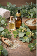 Body & Soap Badzout "eucalyptus" Grof (Olijfgroen) - Body & Soap