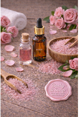 Body & Soap Badzout "roos" Grof (Lichtroze) - Body & Soap