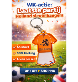 45 sleutelhangers voetbal 'Holland'