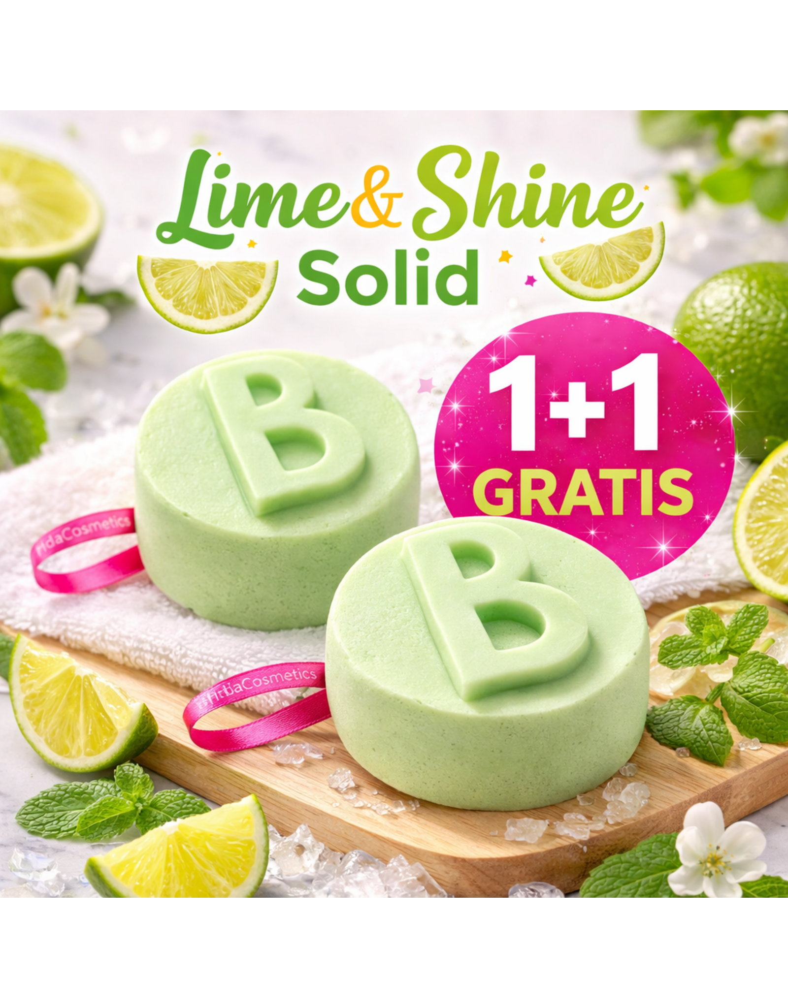 Bomb Cosmetics Soap Bar 'Lime & Shine Solid' - Body & Soap
