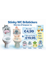 Toilet bril stickers - Body & Soap