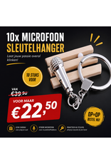 10 Sleutelhangers microfoon - voor het zangtalent