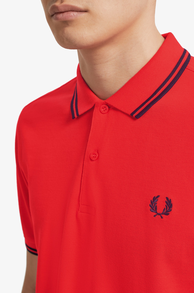 polo fred perry rouge