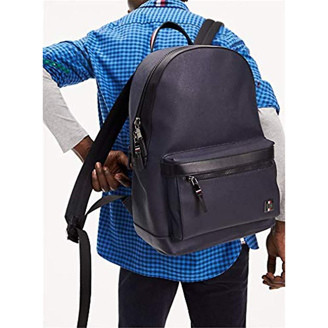 tommy hilfiger coated canvas backpack
