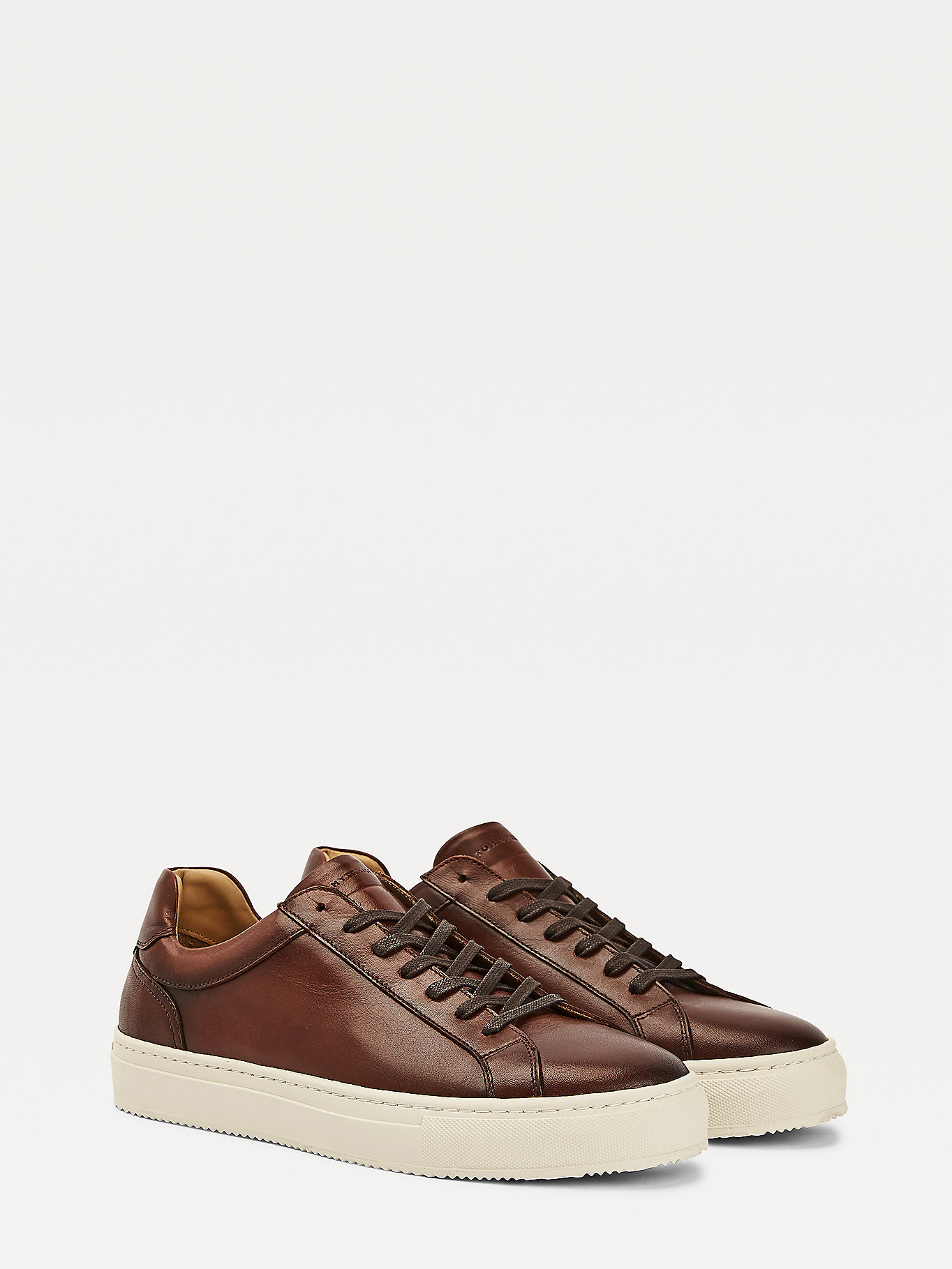 Premium leather cupsole cognac Clearance