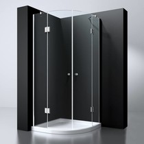 BD "ERICO" 1/4 rond cabine m.2 deuren 100x100x192cm NANO glas 8mm