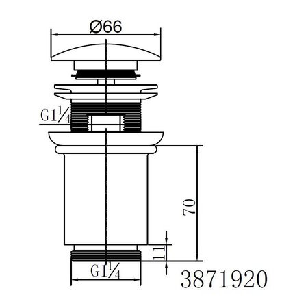 Best Design Clic-Waste "HOOG" 5/4"