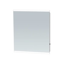 Spiegel Twinlight | 58x70 cm | rechthoek | met LED verlichting | geborsteld aluminium