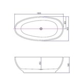 Best Design Best Design Vrijstaand bad "Bomber" 180x90x58cm