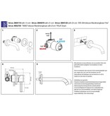 Best Design RVS-304 Inbouw-Wandmengkraan "Ore" uitl=25cm