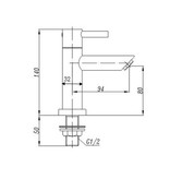 Best Design RVS-304 "ORE" Toiletkraan "RESOL"