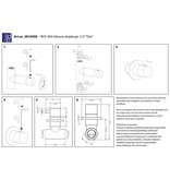 Best Design RVS-304 Inbouw-stopkraan 1/2" "Ore"