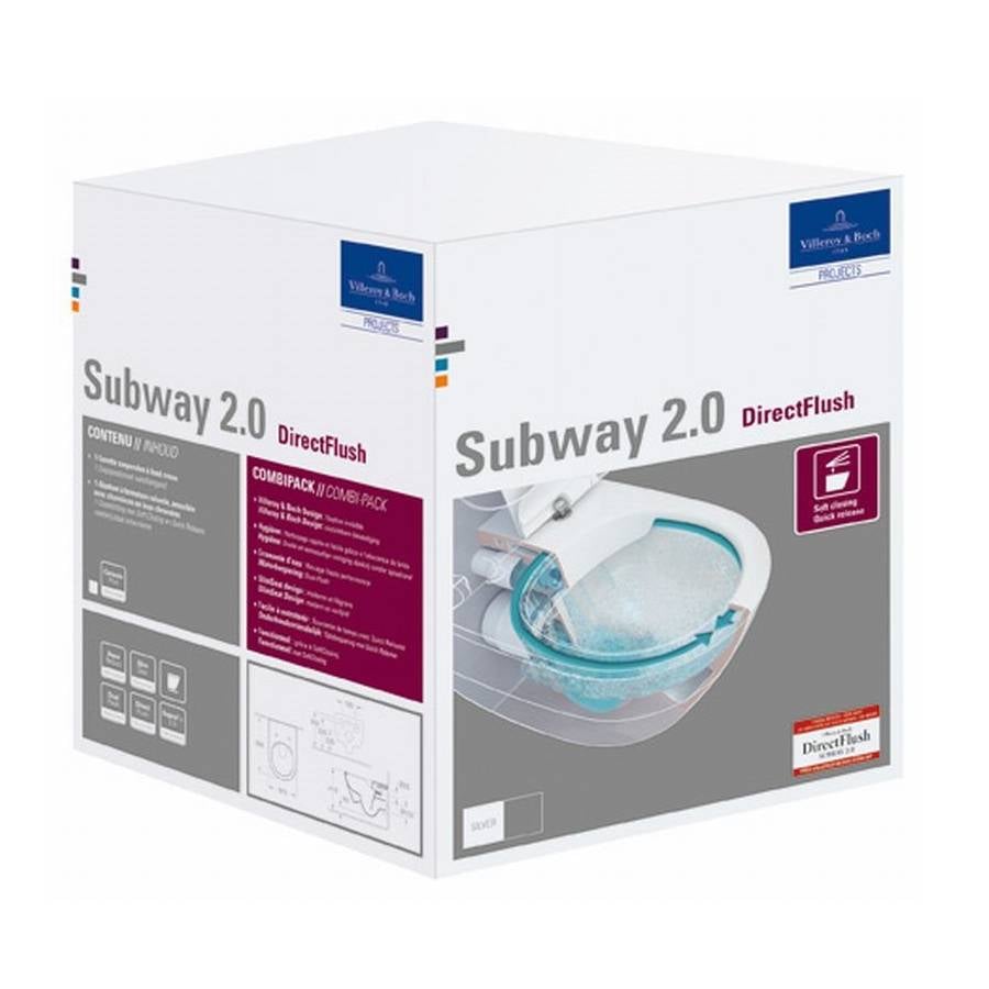 Ban ouder Grondig Villeroy & Boch Subway 2.0 wandcloset Wit | Toiletten | Sanitair Brabant |  Sanitair Brabant