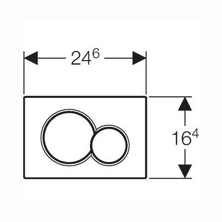 Geberit Sigma01 Bedieningsplaat