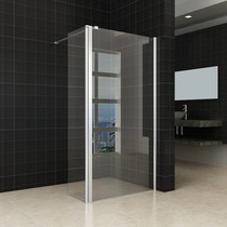 Wiesbaden zijwand + scharnierprofiel 300x2000 10mm NANO glas