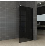 Samano Wiesbaden inloopdouche met muurprofiel 900x2000 10mm NANO rookglas