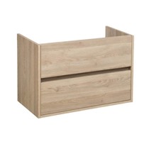 Nexxt Onderkast Badkamermeubel | legno calore | 80 cm | greeploos | 2 lades | softclose