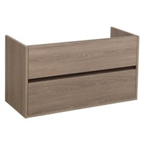 Nexxt Onderkast Badkamermeubel | legno viola | 100 cm | greeploos | 2 lades | softclose