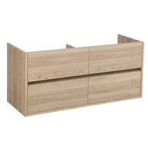 Nexxt Onderkast Badkamermeubel | legno calore | 120 cm | greeploos | 4 lades | softclose