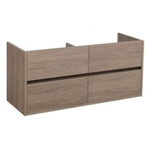 Nexxt Onderkast Badkamermeubel | legno viola | 120 cm | greeploos | 4 lades | softclose