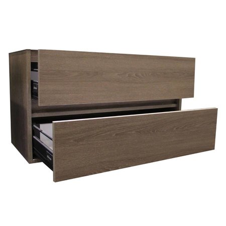 Samano Nexxt Onderkast Badkamermeubel | legno viola | 100 cm | greeploos | 2 lades | softclose