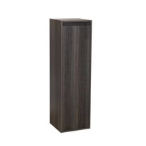 Nexxt Hoge Kast Badkamermeubel | antraciet | 120 cm | linksdraaiend | greeploos | 2 deuren