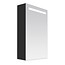 Samano Exclusive/NEXXT Spiegelkast | enkelzijdige spiegel | 60 cm | black diamond | 1 deur | rechtsdraaiend | LED verlichting