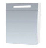 Samano Exclusive/New Future Spiegelkast | enkelzijdige spiegel | 60 cm | hoogglans wit | 1 deur | linksdraaiend | LED verlichting