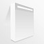 Samano Nexxt Spiegelkast | dubbelzijdige spiegel | 60 cm | mat wit | 1 deur | linksdraaiend | LED verlichting