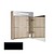 Samano New Future Spiegelkast | dubbelzijdige spiegel | 60 cm | hoogglans zwart | 1 deur | rechtsdraaiend | LED verlichting