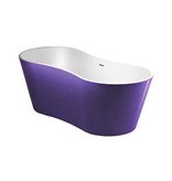 Best Design Best Design Vrijstaand Bad | Color-Purplecub | 174x77x58 cm | paars