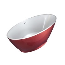 Best Design Vrijstaand Bad | Color-Redpool | 178x78x61cm | rood