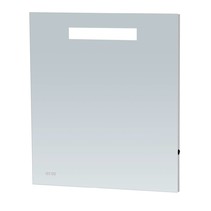 Spiegel Exclusive Line Clock | 60x70 cm | rechthoek | met klok | met verlichting