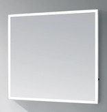 Samano Spiegel Edge | 100 cm | rechthoek | aluminium | met LED verlichting