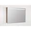 Samano 2.0 Spiegelkast | enkelzijdige spiegel | 100 cm | legno viola | 2 deuren | LED verlichting
