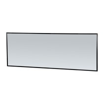 Silhouette 200 spiegel 199x70cm zwart aluminium