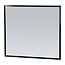 Samano Silhouette 80 spiegel 80x70cm zwart aluminium