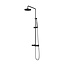 Brauer Brauer Black showerpipe met thermostaat 20cm regendouche staafhanddouche mat zwart