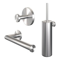 Brauer Brushed Edition Toilet Accessoireset 3-delig RVS geborsteld PVD