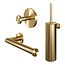 Brauer Brauer Gold Edition Toilet Accessoireset 3-delig goud geborsteld PVD