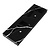 Samano Artificial Marble meubelwastafel 140x46x10cm zonder overloop 2 wasbakken links en rechts zonder kraangat Composiet Nero Marquina