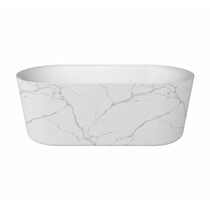 Best-Design "Bianco-Marble" vrijstaand bad 179x85x60cm