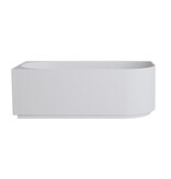 Wiesbaden Rivi hoekbad links 180 x 80 cm acryl glans wit met waste glans wit