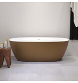 Samano Samano bad 170x 80 cm -  koper/wit mat acryl -  vrijstaand bad