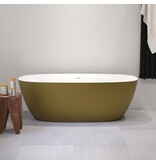 Samano Samano Silvano bad 170x 80 cm -  goud/wit glans acryl -  vrijstaand bad -  duobad