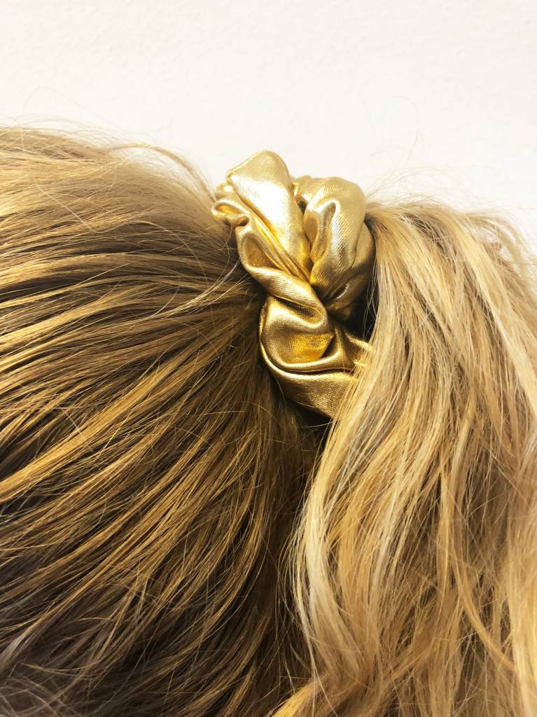 Joboly Scrunchie Gold Hair Elastic Haircock